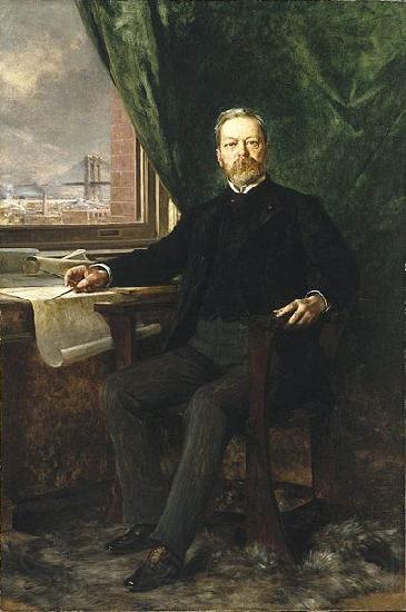 Theobald Chartran Portrait of Washington A. Roebling Germany oil painting art